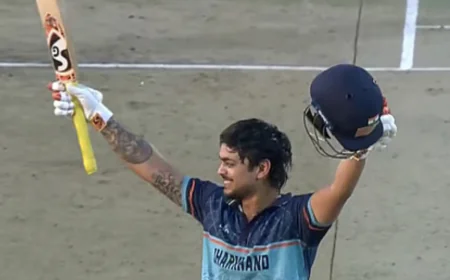 Ishan Kishan’s First-Ball Six Impresses Cricket World Despite Early Dismissal