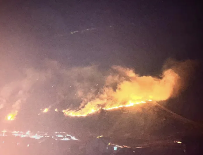 High-Altitude Wildfire Breaks Out in East Sikkim’s Pangolakha Sanctuary