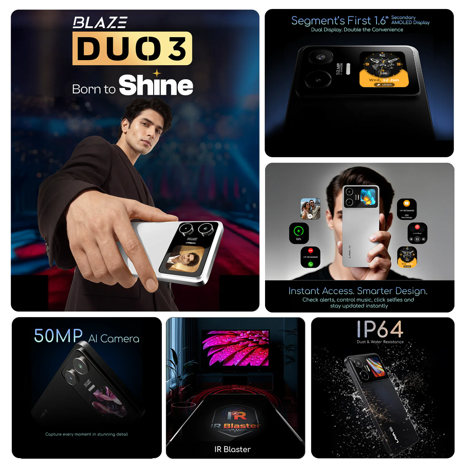 Lava Introduces Blaze Duo 3 With Secondary Rear Screen and Dimensity Chipset