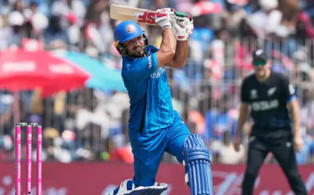 T20 World Cup 2026: Afghanistan Post 182 vs New Zealand as Gulbadin Naib Smashes 63