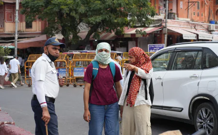 Heat Wave-Like Conditions in Rajasthan; Temperatures 4-6°C Above Normal