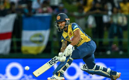 ICC Men's T20 World Cup: Australia Post 182 After Dramatic Batting Collapse vs Sri Lanka