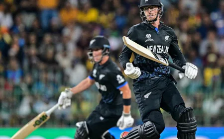 Mitchell Santner Powers New Zealand national cricket team to 168/7 Against Sri Lanka national cricket team