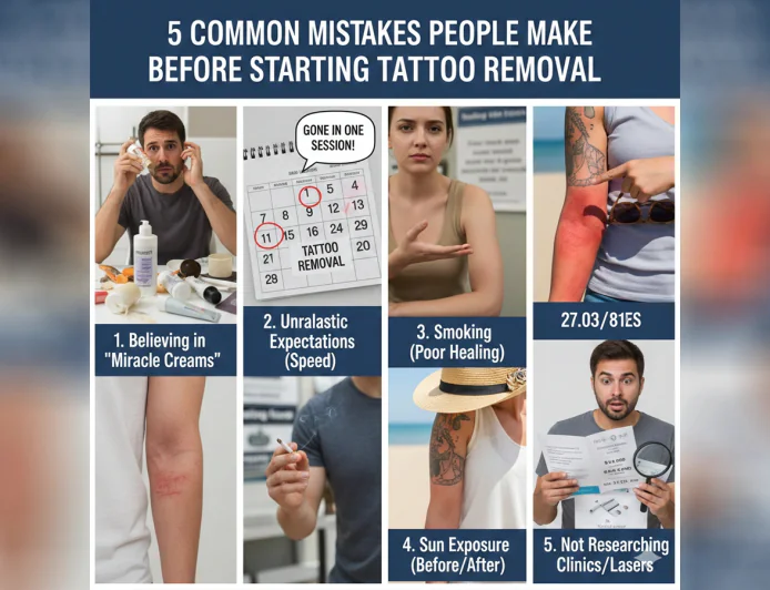5 Common Mistakes People Make Before Starting Tattoo Removal