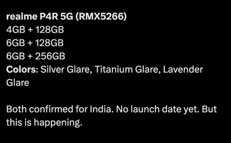 Realme 16T 5G and Realme P4R 5G Launch in India Soon: Variants and Colours Leaked
