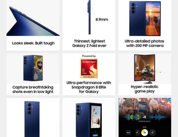 Samsung Galaxy Z Fold 7 Discounted: Premium Features Like 200MP Camera and AMOLED Displays at Lower Price