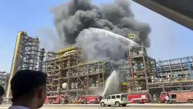 Hindustan Petroleum Corporation Limited Refinery Fire: CM Bhajan Lal Sharma Inspects Site, Probe Begins