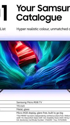 Samsung R95H and Samsung R85H Debut with Micro RGB Tech, Up to 165Hz Refresh Rate