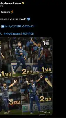 Royal Challengers Bangalore Set 156 Target for Gujarat Titans in IPL 2026 Clash