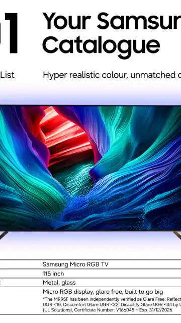 Samsung R95H and Samsung R85H Debut with Micro RGB Tech, Up to 165Hz Refresh Rate