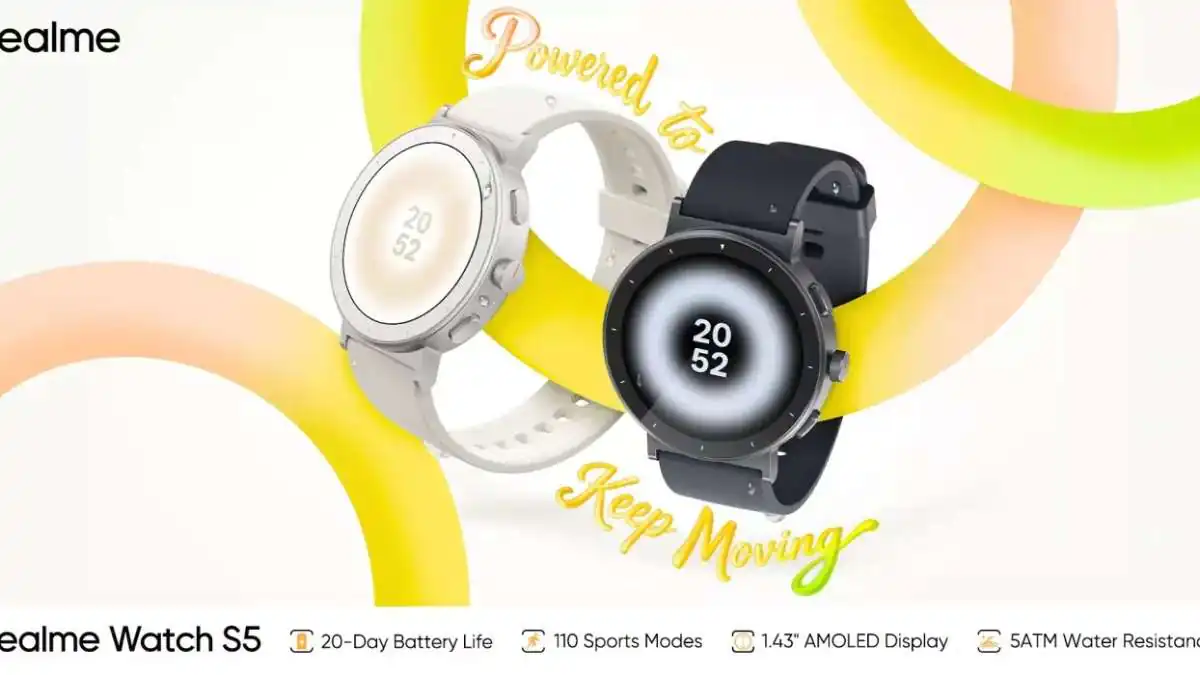 Realme Watch S5 Launched in India With AMOLED Display, Bluetooth Calling and 20-Day Battery Life