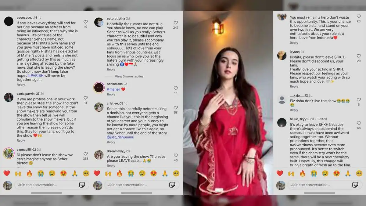 “Please Don’t Leave Seher” - Fans Get Emotional Amid Rumors Of Rishita Kothari Exiting The Show