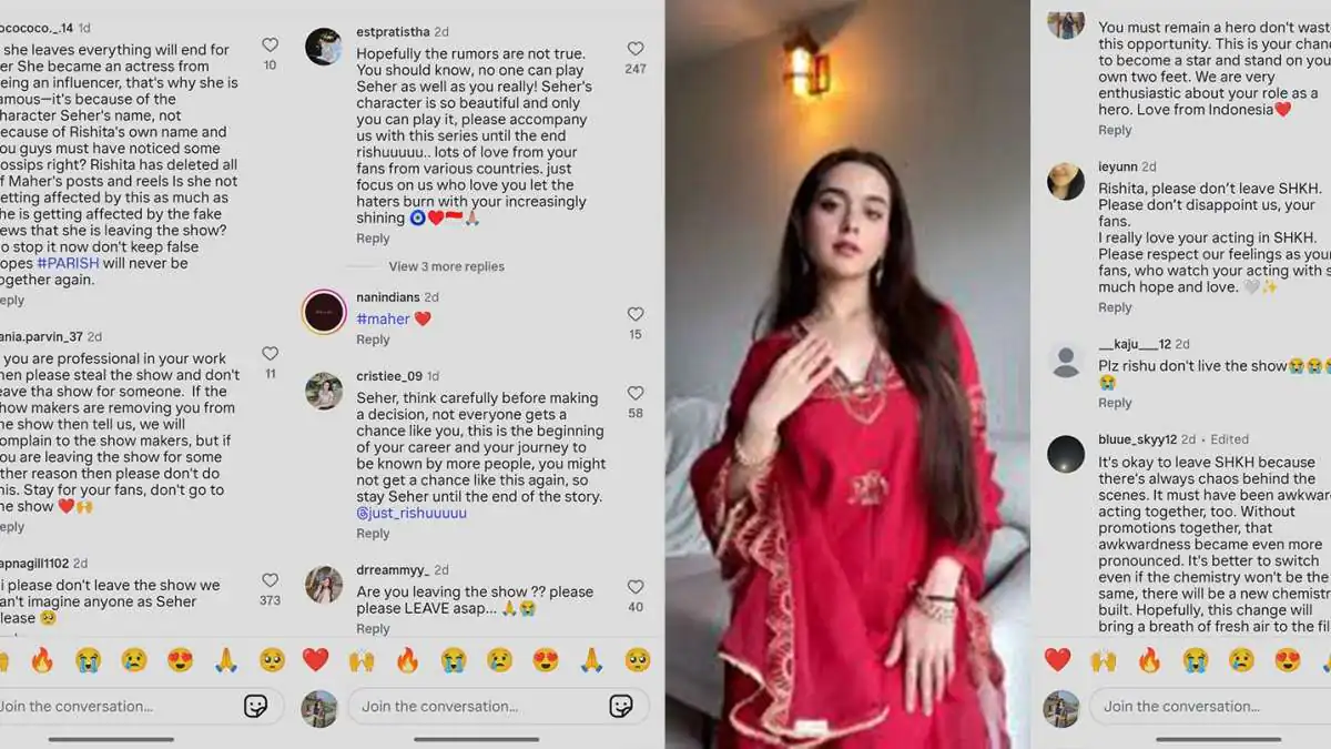 “Please Don’t Leave Seher” - Fans Get Emotional Amid Rumors Of Rishita Kothari Exiting The Show
