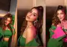 Nyrraa M Banerji's Green Ensemble Draws Online Fashion Attention