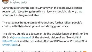 Bharatiya Janata Party Surges Ahead in 3 States, Big Gains in West Bengal & Assam