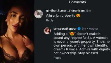 Seerat Kapoor Shuts Down Objectifying Comment With Class