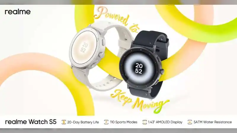 Realme Watch S5 Launched in India With AMOLED Display, Bluetooth Calling and 20-Day Battery Life