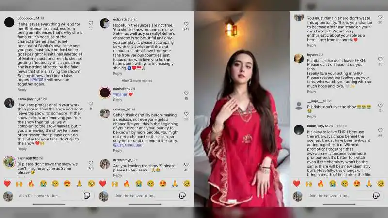 “Please Don’t Leave Seher” - Fans Get Emotional Amid Rumors Of Rishita Kothari Exiting The Show