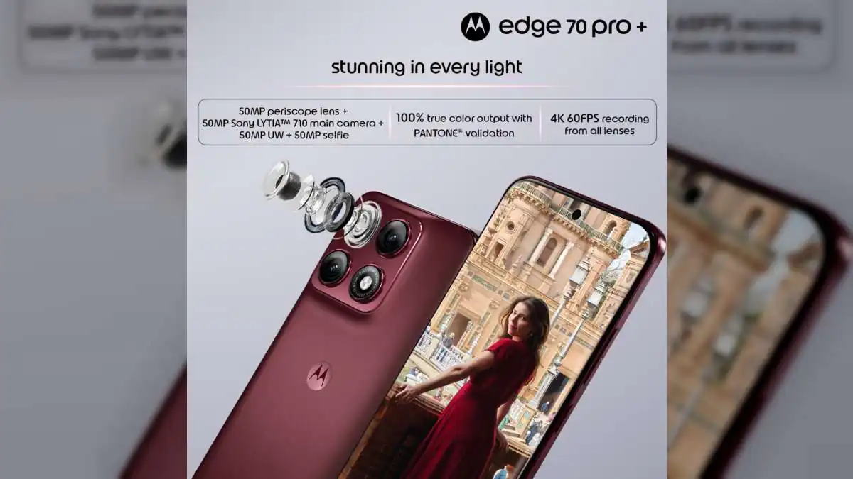 Motorola Edge 70 Pro+ Launched in India at ₹47,999: 50MP Periscope Cam, 90W Charging, 6,500mAh Battery