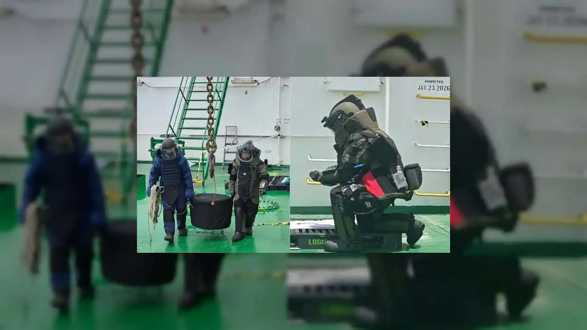 Indian Navy Defuses Live Missile Warhead Embedded in Oil Tanker Near Oman