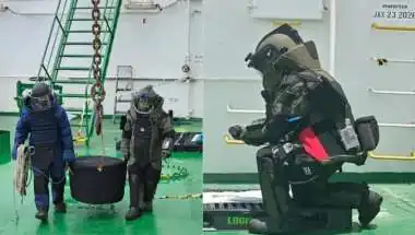 Indian Navy Defuses Live Missile Warhead Embedded in Oil Tanker Near Oman