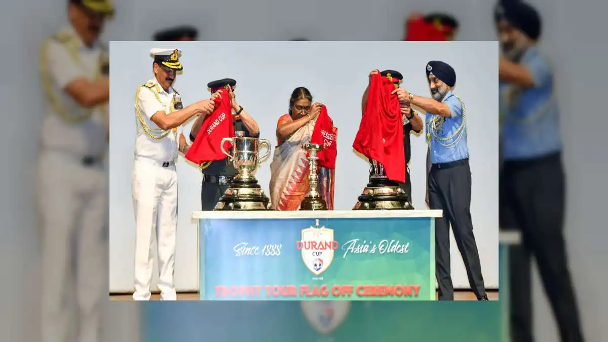 President Draupadi Murmu Unveils Durand Cup 2026 Trophies at Rashtrapati Bhavan, Launches National Trophy Tour