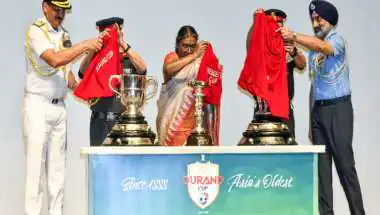 President Draupadi Murmu Unveils Durand Cup 2026 Trophies at Rashtrapati Bhavan, Launches National Trophy Tour